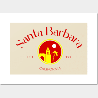 Santa Barbara City California Print Posters and Art